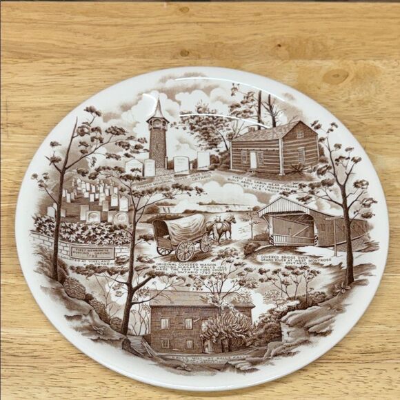Johnson Brothers - Pennsylvania German Folklore - Ontario - 10" Decorative Plate - Picture 1 of 6